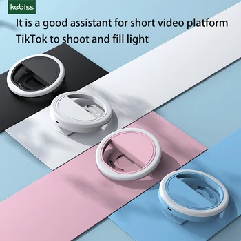 USB charge LED Selfie Inel de Lumina pentru Iphone Iluminare Suplimentară Selfie Consolidarea Umple de Lumină pentru Telefon xiaomi inel de lumina