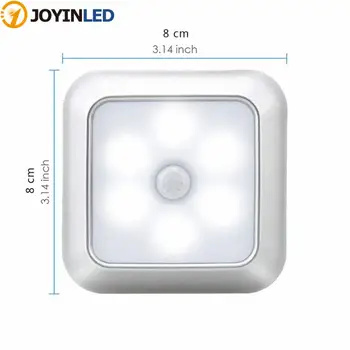 Nou Lumina de Noapte Smart Senzor de Mișcare LED-uri Lampa de Noapte cu Baterii LAVOAR Lampă de Noptieră pentru Camera Hol Cale Toaletă Veioza