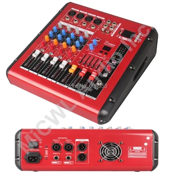 Pro Roșu 4 Canale 800W watt Karaoke Etapă Putere Mixer de Amestecare Consolă Sunet Voice Processor Wireless Bluetooth PMR401-AMP