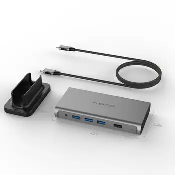 11 in 1 C HUB USB Tip C la Multi RJ45 HDMI VGA USB 3.0 2.0 cu Putere (100W )Adaptor Stație de Andocare pentru MacBook Pro USB-C Hub