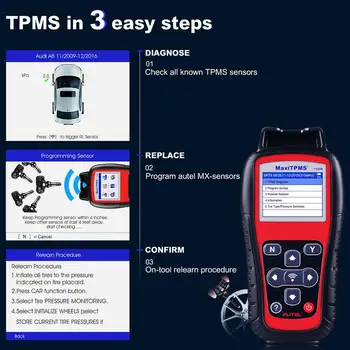 Maxiscan MaxiTPMS TS508 TPMS Senzori de Presiune în Anvelope Activa Instrumentul Programul Scanne