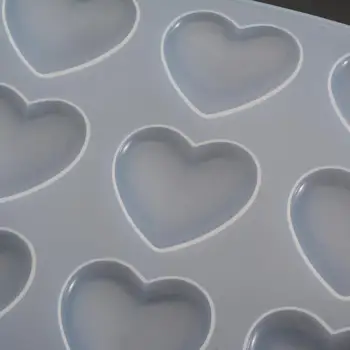 1 buc 9-Cavitatea de Silicon Forma de Inima Mucegai de Luare de Bijuterii DIY Colier Pandantiv Oglinda de Cristal Rășină Epoxidică Mucegai Ambarcațiuni Instrument