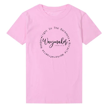 Waymaker Creștin Tricouri Femei Cauzalitate Liber Tricou Mod de Filtru de Cântec Popular Cântăreț tricouri Introvertit Auto Carantină Tricou Top