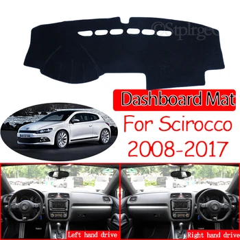 Pentru Volkswagen VW Scirocco 2008~2017 Anti-Alunecare Mat tabloul de Bord Pad Acoperire Parasolar Dashmat Masina Covor Accesorii 2009 2010
