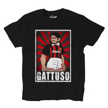 Fotbal T-shirt Tricou Vintage Gattuso Milano Legenda Spoof Holly și Benji Grunge S
