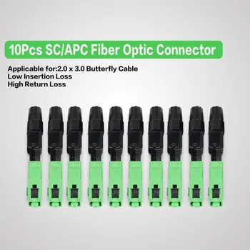 10buc SC/APC Conector de Fibra Optica FTTH Încorporat Singur Modul de Asamblare Fibra Optica Rapid Conector de Fibra Optica Conector Rapid