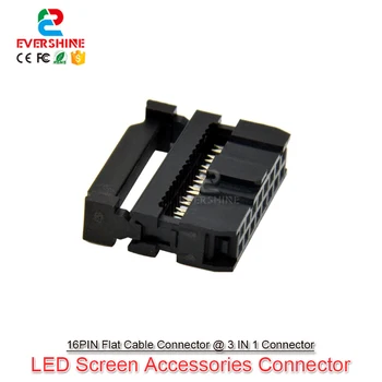 1000Pcs/Seturi 3 Piese Separate 16Pin Culoare Negru Conector Hub Cablu de Date Capete Terminale Pentru Controler cu LED-uri LED-uri Modulul de Conectare