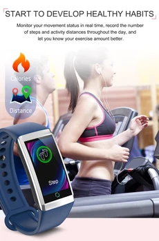 Ceas inteligent bluetooth sport fitness Impermeabil ceasuri bărbați femei Tensiunii Arteriale Monitor de Ritm Cardiac cu Apel Memento Mesaj