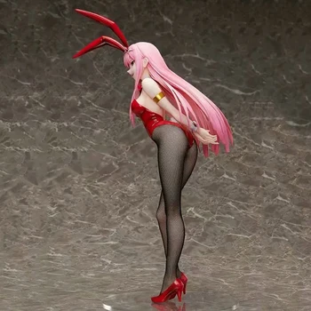 43cm Anime Iepure Fată Dragă În FRANXX Cifra Zero Doi 02 Haine Roșii Iepure Sexy Fete din PVC Figura Model de Jucării pentru Cadouri