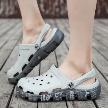 Barbati Pantofi Casual Slip-on Saboți 2020 Vara Noi Hollow-out Apă Sandale Respirabil și lumină, Papuci Flip-flop-uri de Dimensiuni Mari 38-46