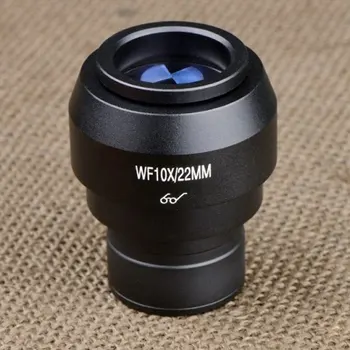 1 buc WF10X/22 mm Reglabil Ocular Lens Punct de Ochi Mare Câmp Larg Oculare cu Montaj Dimensiuni 30.5 mm