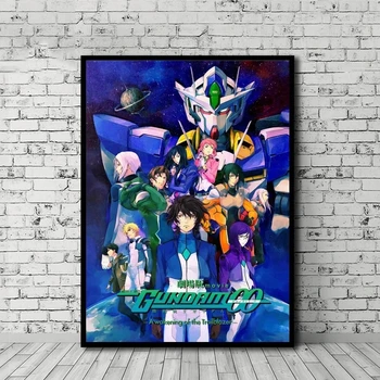 Panza Imprimata Mobile Suit Gundam 00 Anime Arta De Perete Poster Tablou Modern Decor Acasă Modular Poze Cadru Pentru Camera De Zi