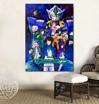 Panza Imprimata Mobile Suit Gundam 00 Anime Arta De Perete Poster Tablou Modern Decor Acasă Modular Poze Cadru Pentru Camera De Zi