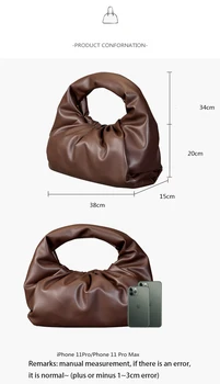 2021 nou stil lux din piele croissant geantă de mână sub axila simplu și versatil geantă de mână de moda de mare capacitate super moale sac