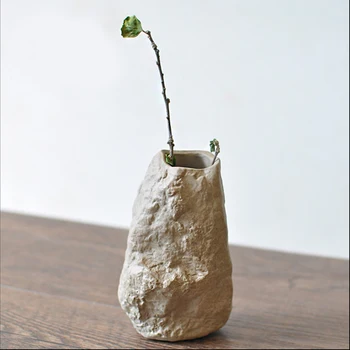 Modern vaza ceramica de Masă de flori mici hidroponice vaza Decor Acasă creative stone Mini vaze articole de Mobilier