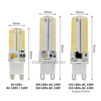 10BUC Super-Luminos mini lampa led 7W 9W 12W 15W 21W 110V 220V G9 bec Led SMD 3014 Reflectoarelor Lumânare Înlocui Lămpile cu Halogen 20W-60W