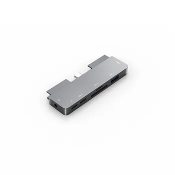 OUTMIX C USB Hub la 4K HDMI cu Adaptor USB-C PD TF, SD, USB 3.0, Jack de 3,5 mm Port USB de Tip C Dock pentru iPad Pro, Macbook Pro/Air