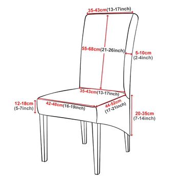 1/2/4/6 PC-uri detașabile și lavabile de culoare solidă scaun de acoperire tesatura catifea moale folosit pentru sufragerie scaune cotiere 20 de culori