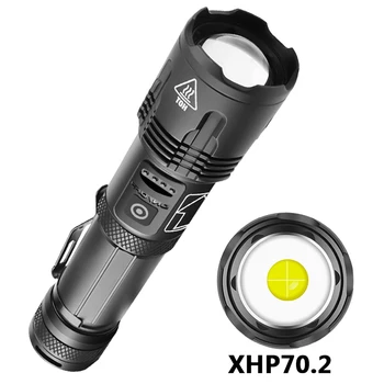 XHP100 9-core de Înaltă Calitate Led-uri Lanterna cu Zoom Lanterna Usb Reîncărcabilă 18650 sau 26650 Baterie Power Bank Funcția de Lanternă