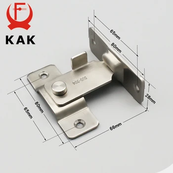 KAK 304 din Oțel Inoxidabil Încuietoare Portieră 90 de Grade Ușa Catarama de Securitate Ușă Glisantă Lanț Încuietori Anti-furt Geam Usa de Blocare Hardware