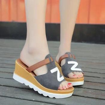 Platforma Pene Sandale Femei, Sandale de Vară 2020 Nou Pantofi de sex Feminin, Moda Pantofi cu Toc Casual de Vara Papuci de Plaja NVX171