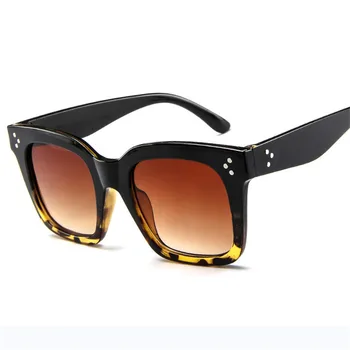 RBRARE 2021 Mare Cadru ochelari de Soare Femei Leopard Pătrat Omul de Lux/Femei Ochelari de Soare Clasic Vintage Oculos De Sol Feminino