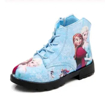 Disney pentru Copii Printesa Congelate pantofi fete Cizme de Moda Toamna Iarna fete pantofi cizme Elsa pantofi pentru copii martin boot