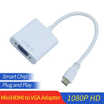 Cablu Mini HDMI to VGA Converter Cablu de sex Masculin La Feminin 1080P de Înaltă Calitate Mini HDMI Adaptor Video Pentru PC, TV Box Proiector