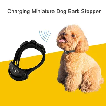 PaiPaitek PD258-S animale de Companie Câine de Formare Zgarda Anti-latrat Guler Șoc Electric Reglabil Nailon Benzi de Încărcare USB Antrenor de Câine