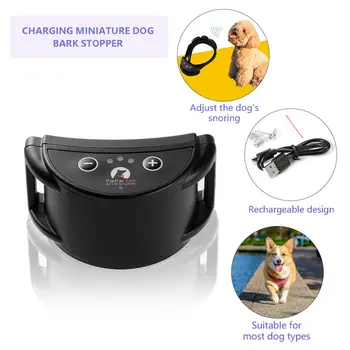 PaiPaitek PD258-S animale de Companie Câine de Formare Zgarda Anti-latrat Guler Șoc Electric Reglabil Nailon Benzi de Încărcare USB Antrenor de Câine