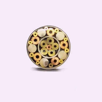 21 de Tipuri de Design 6mm Mozaic Pin Nituri pentru DIY Cuțit Mâner Șurub Decora Stil Rafinat Mâner Cuțit Instrument de Nituri Lungime 9cm