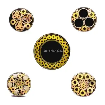 21 de Tipuri de Design 6mm Mozaic Pin Nituri pentru DIY Cuțit Mâner Șurub Decora Stil Rafinat Mâner Cuțit Instrument de Nituri Lungime 9cm