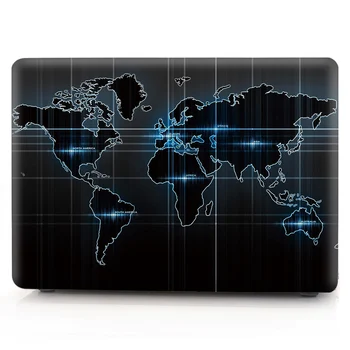 Plin Protector De Acoperire Coajă De Piele Pentru Macbook Air Pro Retina 11 12 13 16 Cu Touch Bar 2020 Fierbinte Harta Lumii Caz Pentru Macbook Pro 13