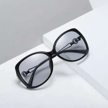 Noi doamnelor polarizat ochelari de culoare diamant moda ochelari de soare mari femei ochelari de soare cadru Fotocromatică TEREN ȘOPÂRLĂ