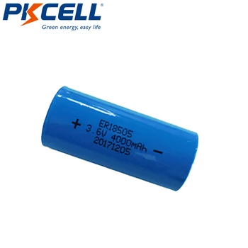 5Pcs PKCELL 3.6 V 18505 ER18505 4000mah O dimensiune LiSCLO2 Baterie 10 ani Superior O dimensiune Baterii