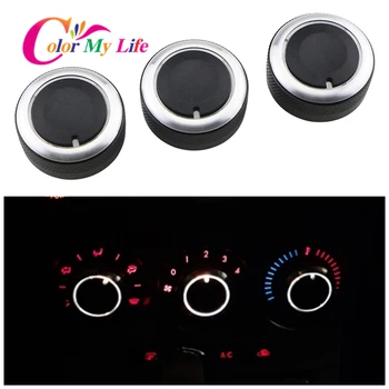 Culoare Viața Mea 3Pcs Aer Condiționat Butonul de AC Buton de Control de Căldură Buton de Comutare pentru Mazda 3 BL 2010 2011 2012 2013 Accesorii Auto