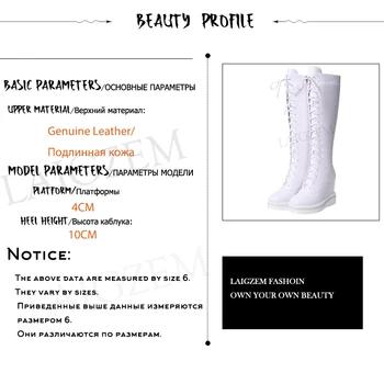 LAIGZEM MODA Femei Cizme Genunchi Ridicat Platforma Wedge din PIELE Wide Calf Impermeabil Cizme de Iarna Pantofi Botas Mujer de Dimensiuni Mari 32-40