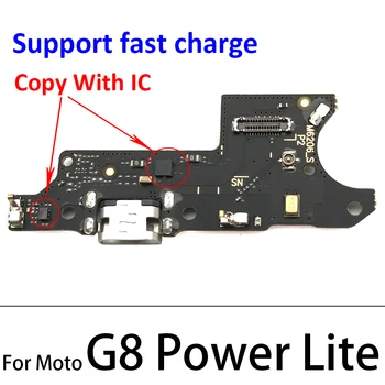 10buc/Lot, Încărcător de Bord PCB Flex Pentru Motorola Moto Unul Macro Hyper Fuziune G8 Putere Lite Port USB Conector Dock de Încărcare Cablu