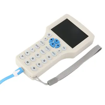 Engleză 10 frecventa RFID Copiator ID IC Cititor de Scriitor copie M1 13.56 MHZ criptate Duplicator Programator USB, NFC UID Tag Cheie Card