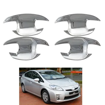 Pentru Toyota Prius xw30 2009 2010 2012 de mânerul ușii capacul castron ABS Cromat Accesorii Autocolante Auto Styling 4buc