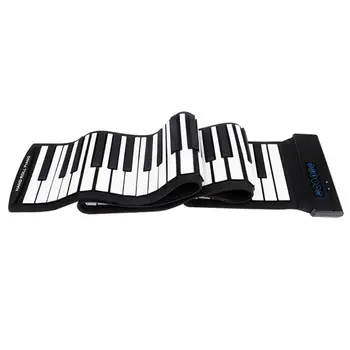 Flexibil 88 Chei Usb Flexibil Roll-Up Roll-Up Electronic Piano Keyboard Picătură De Transport Maritim