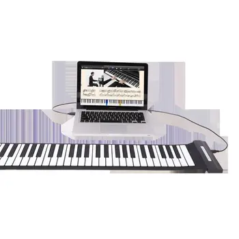 Flexibil 88 Chei Usb Flexibil Roll-Up Roll-Up Electronic Piano Keyboard Picătură De Transport Maritim