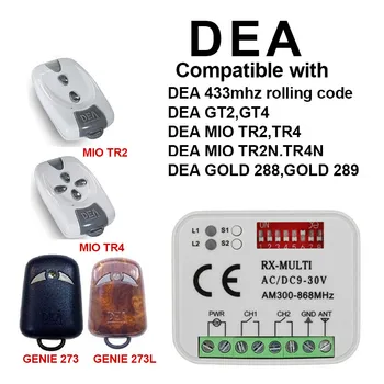 DEA GT2 GT4 poarta contol usa de garaj de la distanță receptor de control înlocuire DEA garaj cu telecomanda 433,92 mhz rolling code