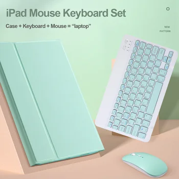 Colorate Tastatură Mouse Caz Pentru iPad Pro 9.7 10.5 11 Air 2 3 10.2 2018 2019 2020 5 6 7 mini 4/5 7.9 Acoperi Tastatura mouse-ul
