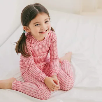 Haine copii Fete Băieți Mari de Imprimare Moale Confortabil, Pijamale, Pijamale cu Maneca Lunga Topuri+Pantaloni Costume Set 2Y-8Y