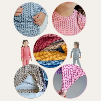 Haine copii Fete Băieți Mari de Imprimare Moale Confortabil, Pijamale, Pijamale cu Maneca Lunga Topuri+Pantaloni Costume Set 2Y-8Y