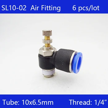 De înaltă calitate 6Pcs SL10-02 10mm Împinge la Fitingul de Conectare 1/4