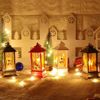 Merry Christmas Tree House Led Satul De Crăciun Case Lemn Anul Nou Decor Noel Ornamente, Decoratiuni De Craciun Pentru Casa