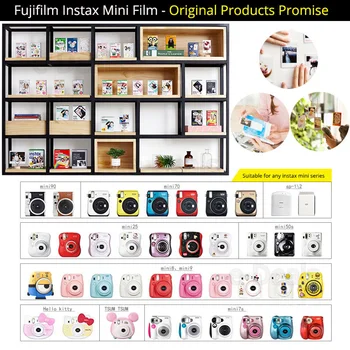 Fujifilm Instax Mini 9 Film Alb 10-200 Foi pentru FUJI Foto Instant Camera Mini 9 8 7 25 50 70 90, Partaja Imprimanta SP-1, SP-2