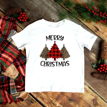 Crăciun Fericit Prezent Familia T-Shirt De Familie De Crăciun T-Shirt Mami Și Me T-Shirt Familie De Potrivire De Crăciun De Imprimare Haine